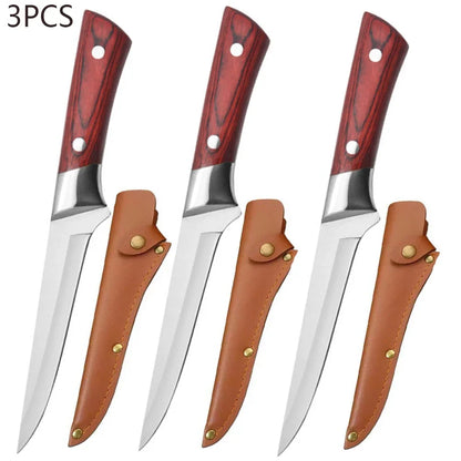 Stainless Steel Boning Knife Kitchen Knife for Meat Cleaver Fruit Paring Vegetable Knife Pork Beef Sheep Meat Cutting Knife