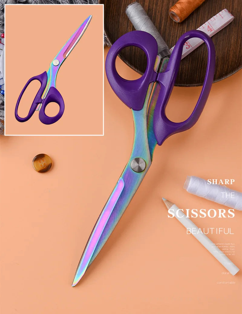 Tailor Scissors Sewing Scissors for Fabric 8/10inch Stainless Steel Scissor Sewing Tool Clothing Cutter Shears DIY Sewing Tools