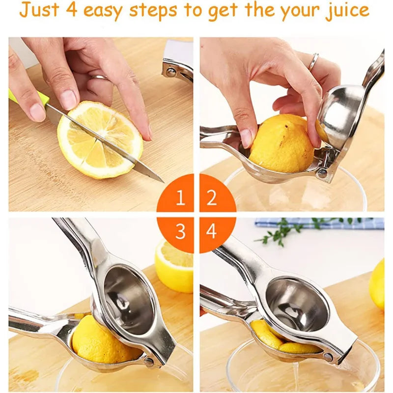 Lemon Squeezer Stainless Steel Manual Citrus Lemon Squeezer Lime Squeezer Press Citrus Juicers Hand Squeezer Kitchen Accessories