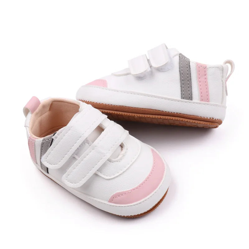 Meckior Newborn 0-18 Months Baby Sneakers Casual Infant Boys Girls Shoes Soft Rubber Bottom Anti-slip First Walker Baby Shoes