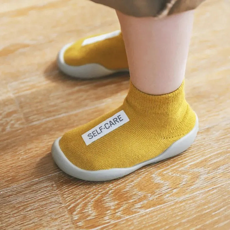 Meckior Baby First Socks Shoes Toddler Walker Infant Boys Girls Rubber Soft Sole Floor Barefoot Baby Casual Shoes Knit Booties