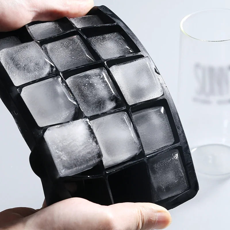 Square Ice Cube Molds With Silicone Easy Release Ice Cream Homemade Summer Beverage Cooling Kitchen And Bar Tools