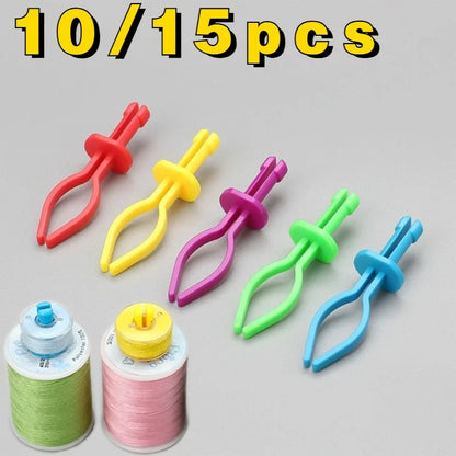 15/10Pcs New Bobbin Thread Holders Sewing Bobbins Clips for Sewing Thread Spool DIY Bobbins Organizer Sewing Accessories Tools