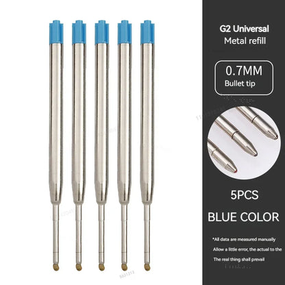 5/10/20pcs L:3.9 In/99mm Ballpoint Pen G2 Refills for Medium Point blue red Black Ink Rods for Writing Office Stationery