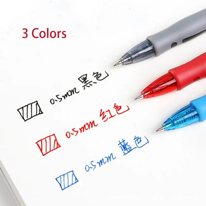 13/30pcs Retractable Gel Pens Set Black/Red/Blue Ink Ballpoint for Writing Refills Office Accessories School Supplies Stationery