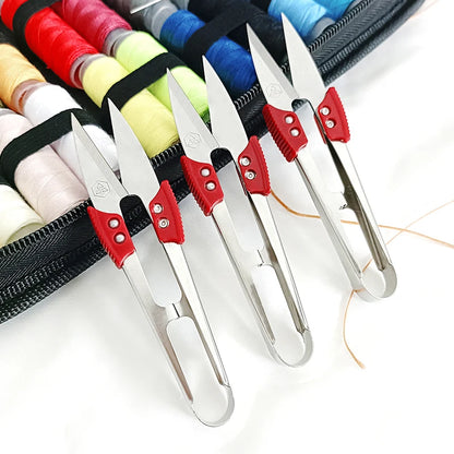 5/10/20pcs U Thread Scissors Stainless Steel Yarn Shears Cutting Sewing Scissors Cross Stitch Scissors Embroidery Shears Costura