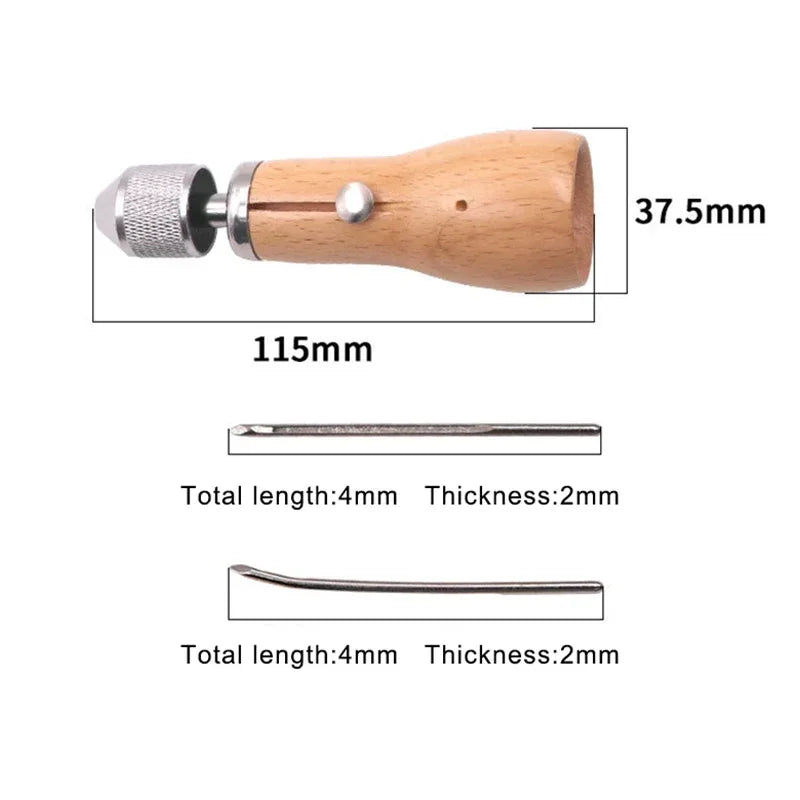 DIY Leather Sewing Awl Thread Kit Manual Sewing Machine Speedy Stitcher Leather Craft Stitching Shoemaker Canvas Repair Tools