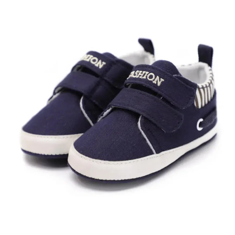 Meckior Baby Boy Sneakers Newborn Striped Soft Sole Casual Baby Boys Girls Shoes First Walker Toddler Crib Shoes Moccasins