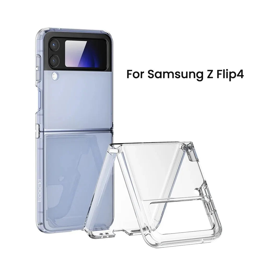 Transparent TPU Case for Samsung Galaxr Z Flip 5 4 3 5G Phone Protector Shockproof Cover for Samsung Z Flip