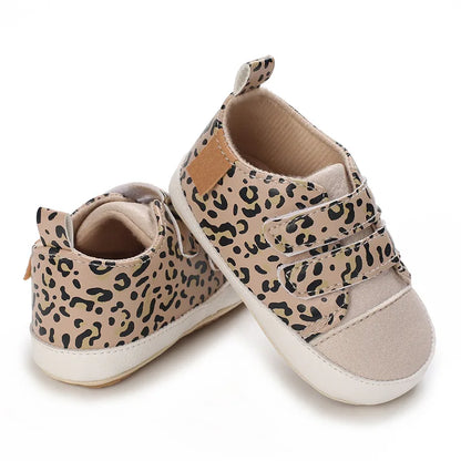 Meckior New Baby Boy Girl Shoes PU Leather Sneakers Rubber Bottom Non-slip Lightweight First Walker Crib Shoes 0-18 Months