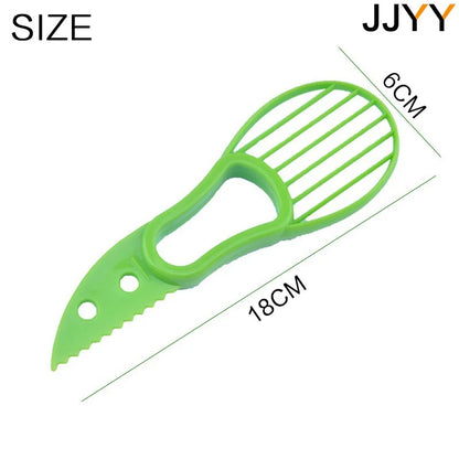 3 in 1 Avocado Slicer Shea Corer Butter Fruit Peeler Cutter Pulp Separator Plastic Knife Kitchen Vegetable Tools