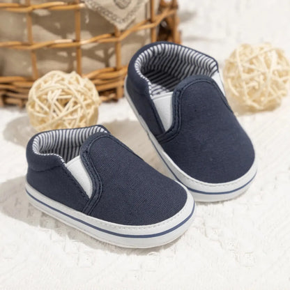 Meckior Casual Canvas Baby Shoes Strawberry Pattern Sleeve Mouth Toddler Anti-slip Soft Sole Newborn Infant Boy Girl Shoes