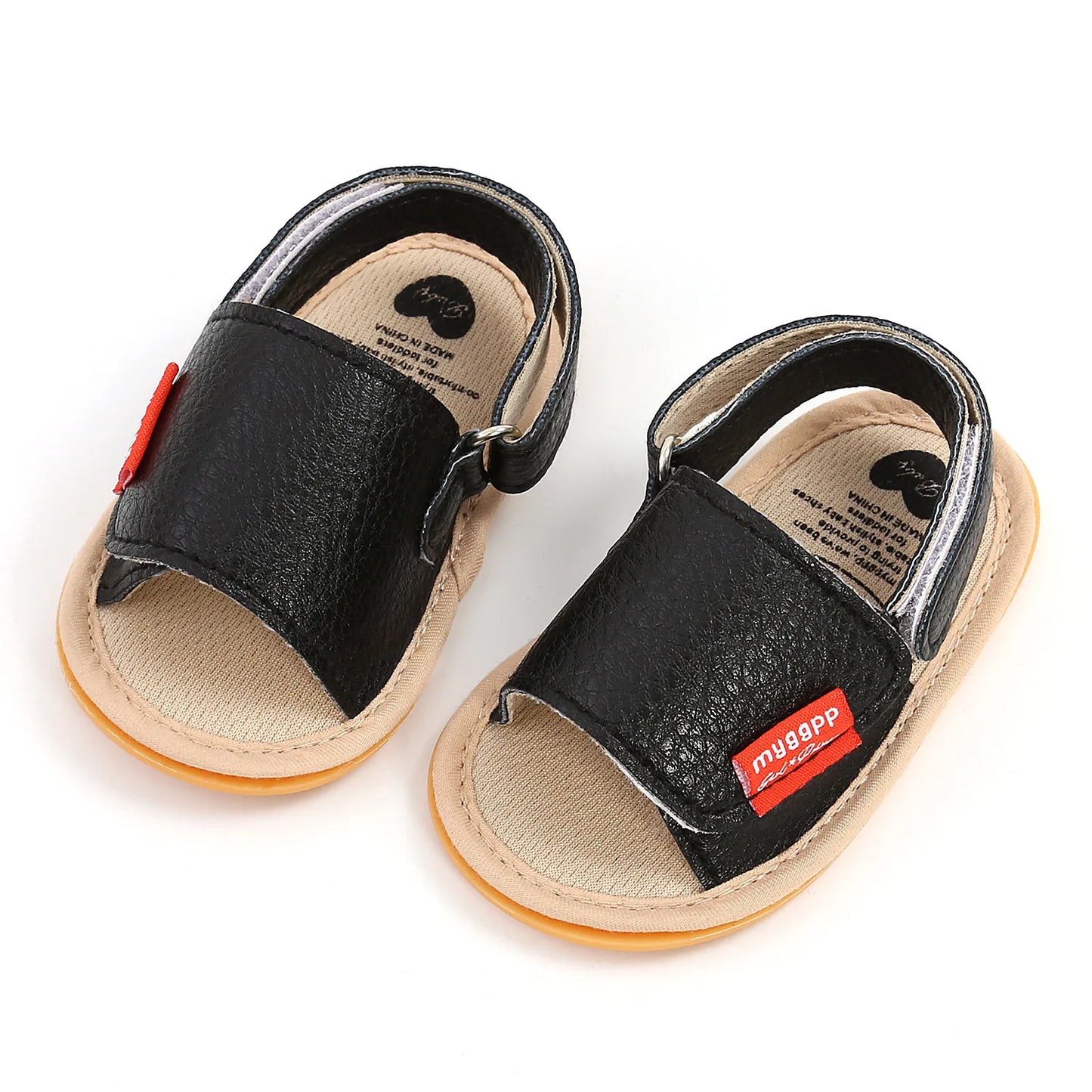 Baby Sandals Baby Boys Baby Girls Shoes Non-slip PU Leather Bow Baby Walking Soft Rubber Bottom Hundred Garden Shoes