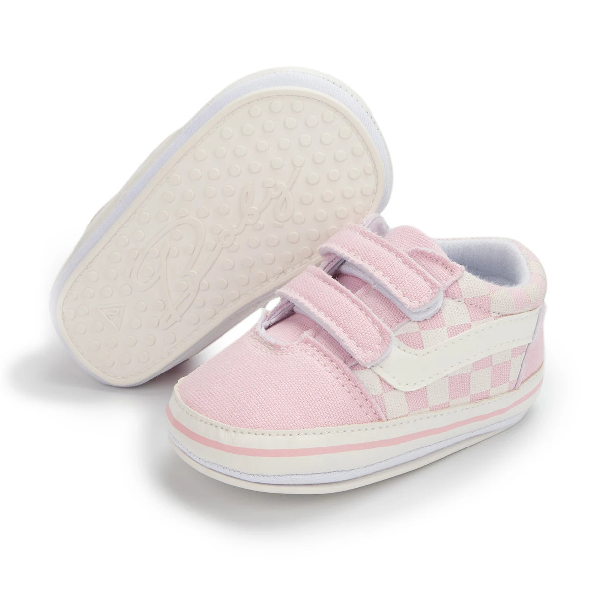 2023 New Baby Canvas Sneakers Anti-slip Soft Plaid Baby Boy Girl Shoes Newborns First Walkers Infant Baby Unisex Casual Shoes