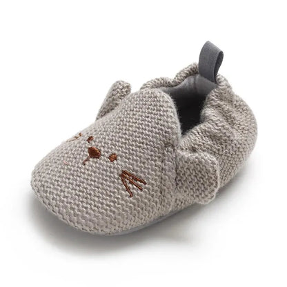 Meckior Baby Slippers Casual Baby Boy Girl Knit Crib Shoes Cartoon Soft Sole Anti-slip Prewalker Reptiles Toddler Baby Shoes