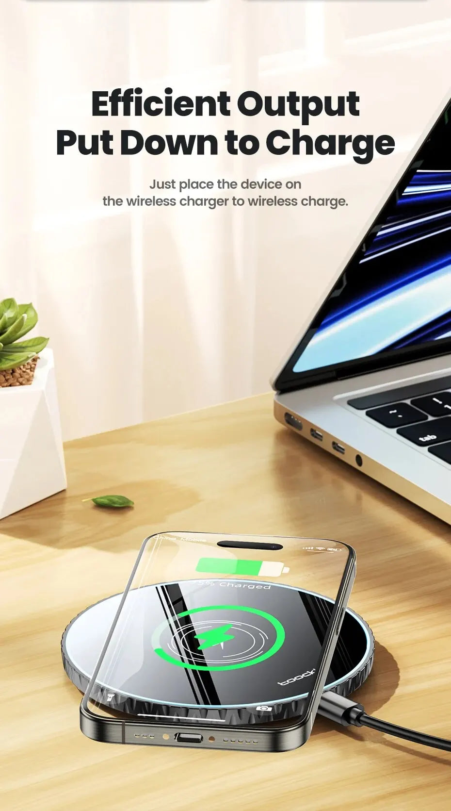 15W Wireless Charger Pad Fast Wireless Charging Station for iPhone 15 14 13 12 Samsung Galaxy S23 S22 S21 S20 Airpods