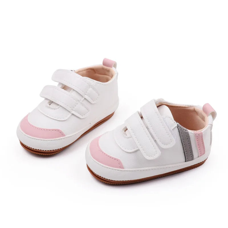 Meckior Newborn 0-18 Months Baby Sneakers Casual Infant Boys Girls Shoes Soft Rubber Bottom Anti-slip First Walker Baby Shoes