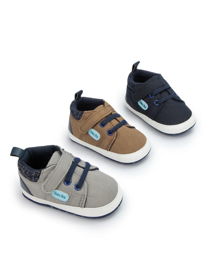 Newborn New Classic Baby Solid Color Canvas Shoes Casual Shoes Anti-slip Soft Cotton Soles Baby Sneakers First Day Toddler Shoes