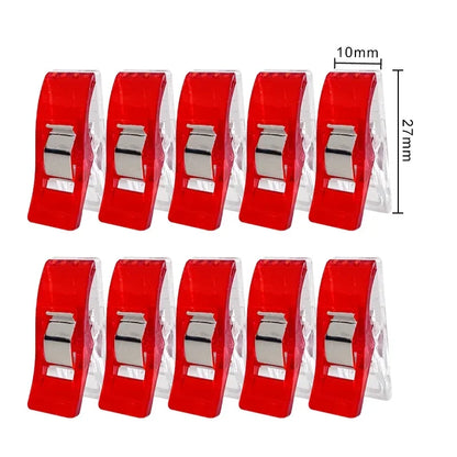 50/20PCS Sewing Clips Plastic Clamps Quilting Crafting Crocheting Knitting Safety Clips Assorted Colors Binding Clips DIY