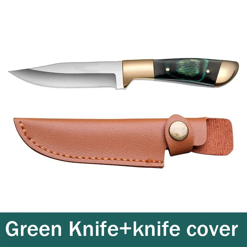 Boning Knife Meat Cleaver Stainless Steel Kitchen Mongolian Hand Meat Knife Roasted Whole Lamb Steak Knife with Knife Cover