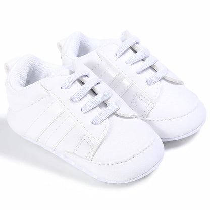 Newborn Baby Shoes Boy Girl Classical Sport Soft Sole PU Leather Multi-Color First Walker Crib Moccasins Casual Sneakers Shoes