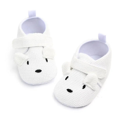 Meckior Baby Slippers Casual Baby Boy Girl Knit Crib Shoes Cartoon Soft Sole Anti-slip Prewalker Reptiles Toddler Baby Shoes