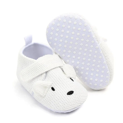 Meckior Baby Slippers Casual Baby Boy Girl Knit Crib Shoes Cartoon Soft Sole Anti-slip Prewalker Reptiles Toddler Baby Shoes