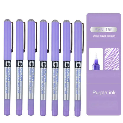 7pcs Precise Roller ball Pens,0.28/0.38/0.5mm Extra Fine Nib Liquid Ink Ballpoint Pen,for Writing School Office Stationary