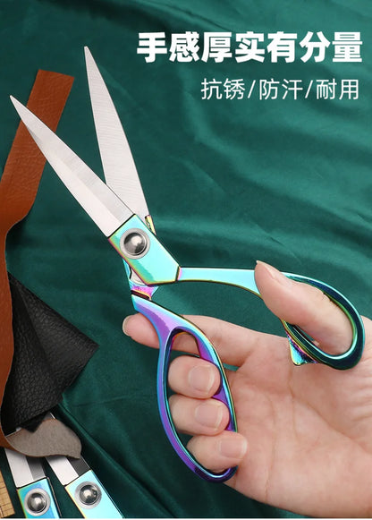 Professional Sewing Scissors Stainless Steel Tailor Scissors 8/9/10inch Fabric Cloth Cutter Diy Sewing Tools and Accessories 가위