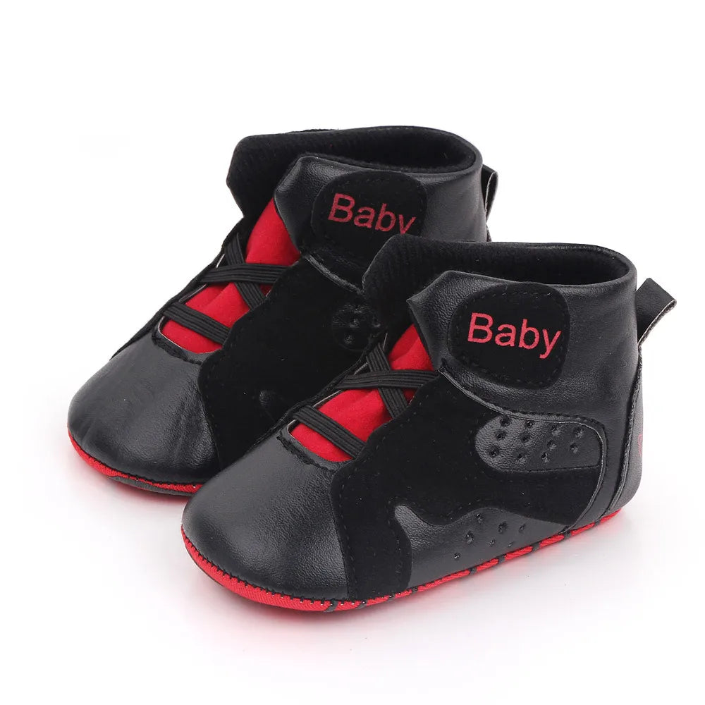 New Baby Boys Girl Sneakers Soft Bottom Non-slip Comfortable Baby Soccer Basketball Sports Shoes Infant First Walker Shoes