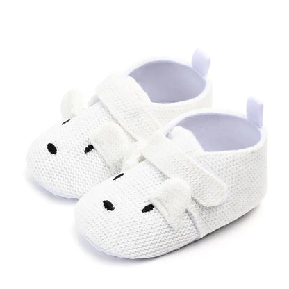 Meckior Baby Slippers Casual Baby Boy Girl Knit Crib Shoes Cartoon Soft Sole Anti-slip Prewalker Reptiles Toddler Baby Shoes