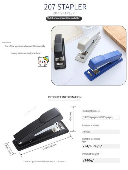 Hand held stapler student office binding machine multi function labor saving durable stapler thickened medium stapler