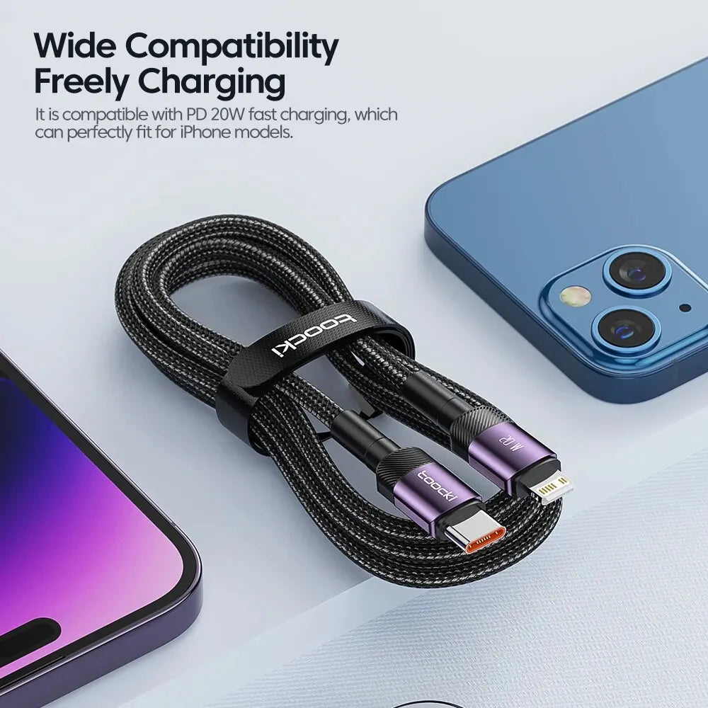 PD 20W USB C To Lightnin Cable For iPhone 15 14 13 12 11 Pro XS 8 Type C To Lightning Cable Data Wire Fast Charging Cable