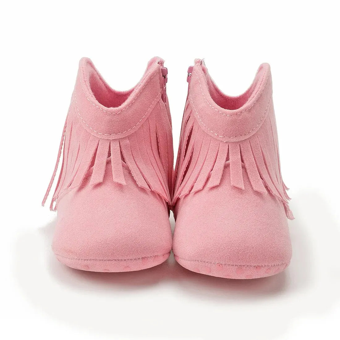 Meckior Baby Booties Vintage Tassel Anti-slip Sole Winter Warm Baby Boys Girls Shoes Snow Booties First Walkers Infant Shoes