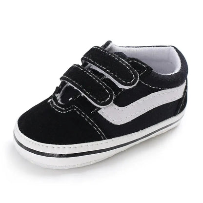 Meckior Baby Canvas Sneakers Classic Stripes Casual Baby Boy Girl Shoes Anti-slip Soft First Walkers Infant Baby Unisex Shoes