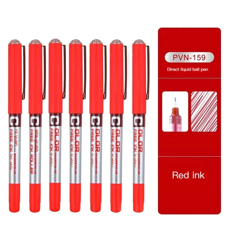 7pcs Precise Roller ball Pens,0.28/0.38/0.5mm Extra Fine Nib Liquid Ink Ballpoint Pen,for Writing School Office Stationary