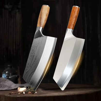 Premium Damascus Pattern Chef Knife Slicing Knife Set Sharp Vegetable Cutter Professional Japanese Knives for Kitchen