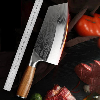 Premium Damascus Pattern Chef Knife Slicing Knife Set Sharp Vegetable Cutter Professional Japanese Knives for Kitchen