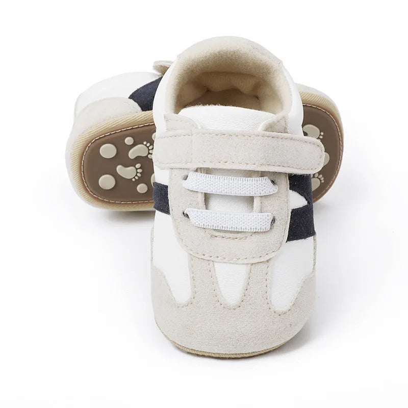 Meckior Newborn Baby Sneakers Letter Patchwork Baby Casual Shoes Anti-slip Hundred Toddler Baby Boys Girls Shoes 0-18 Months