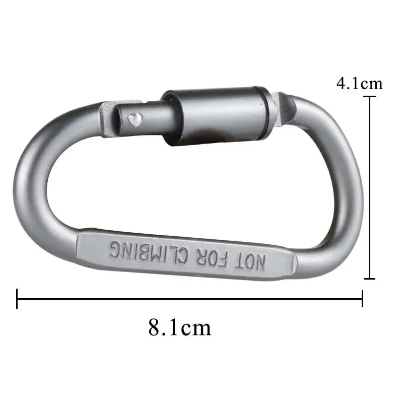 4PCS Carabiner Set For Key Camping Survival EDC Outdoor Keychain Clip Alloy Aluminum Tactical Caribiner Hook Karabiners