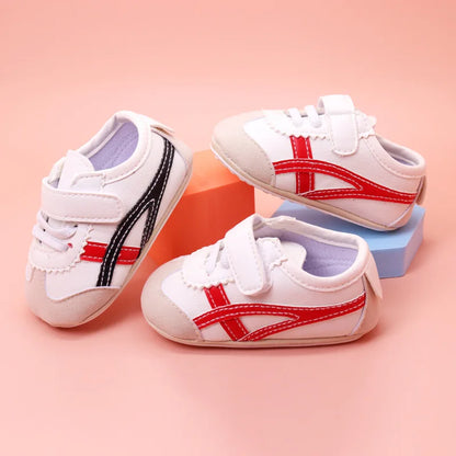 Meckior Colorblocking Unisex Baby Shoes Newborn Baby Hundred Baby Boys Girls Sneakers Anti-slip Rubber Toddler Shoes