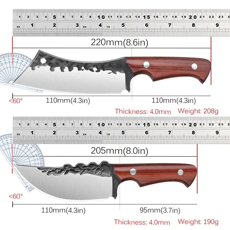 Handmade Forged Stainless Steel Kitchen Knife Knife Boning Knifes Fruit Knife Meat Cleaver Butcher Knife Cooking Knives BBQ