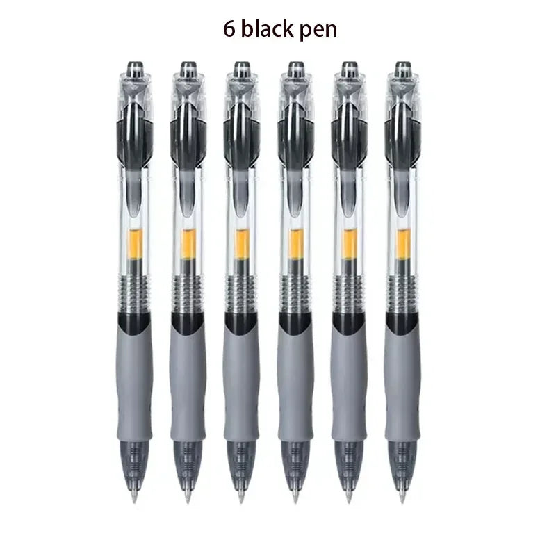 13/30pcs Retractable Gel Pens Set Black/Red/Blue Ink Ballpoint for Writing Refills Office Accessories School Supplies Stationery