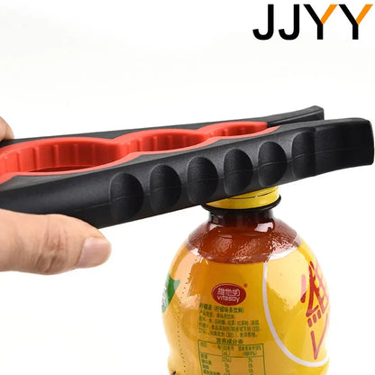 Can Opener Multifunctional Four In One Beverage Bottle Opener Cap Twister Four Position Can Opener Anti Slip Cap Twister