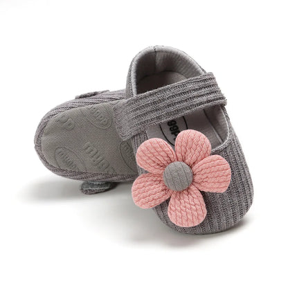 Meckior New Baby Girls Shoes Flower Bow Tie Princess Shoes Non-Slip Toddler First Walker Newborn Infants Girl Shoes Comfortable