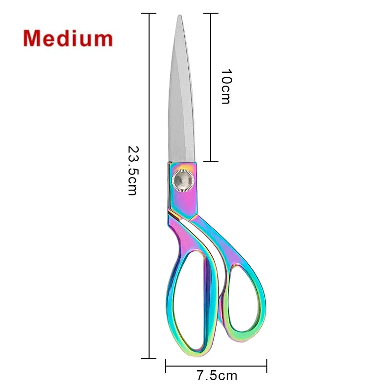 Professional Sewing Scissors Stainless Steel Tailor Scissors 8/9/10inch Fabric Cloth Cutter Diy Sewing Tools and Accessories 가위