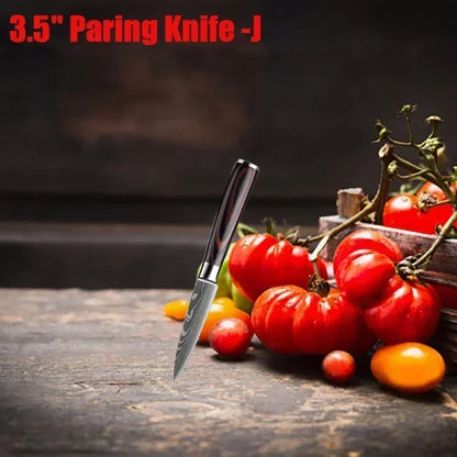 Professional Damascus Kitchen Knives Japanese Santoku Cleaver Slicing Knife Stainless Steel Boning Knife Butcher Cleaver Knife