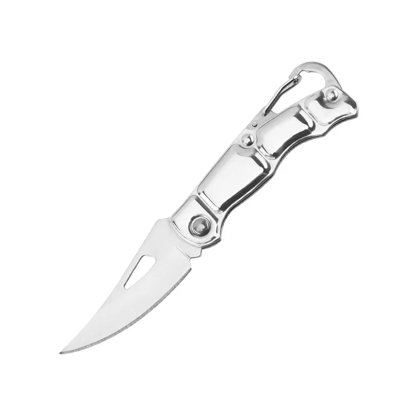 Folding Fruit Knife, Stainless Steel Outdoor Knife with Non-slip Handle for Kitchen Accessories Pocket Knife