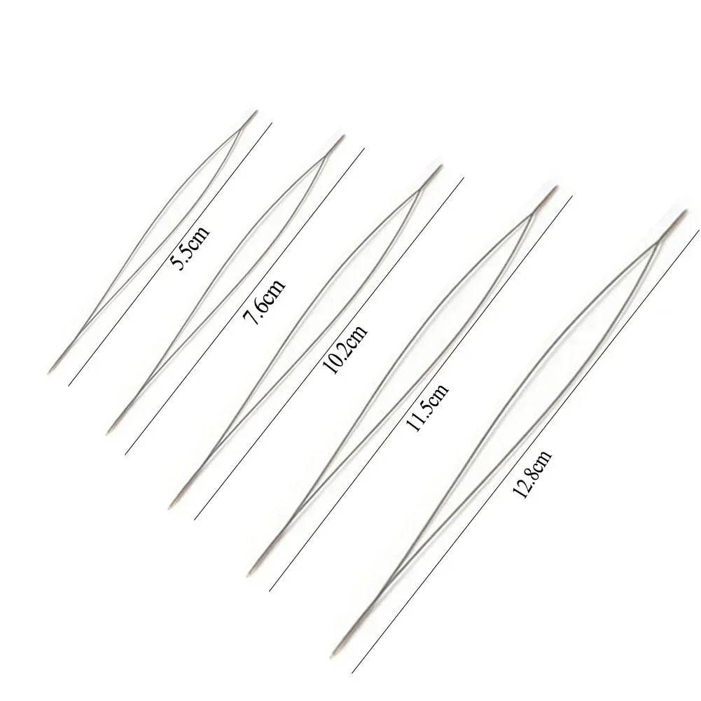 6/30pcs Beading Needles Big Eye Seed Beads Needles DIY Necklace Bracelet Tools Stainless Steel Pearls Threading Pins for Jewelry