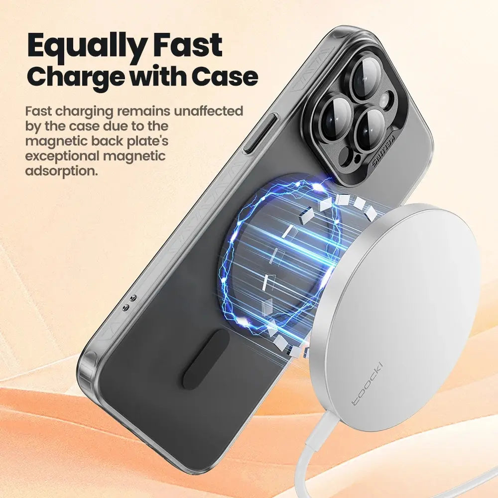 Matte Magnetic for Magsafe Wireless Charge Case for iPhone 15 14 13 12 Plus Pro Max Shockproof With Lences Protector